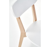 Jedálenská stolička BUGGI, biela