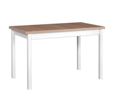 MAXMILIÁN 10 (MAX 10)- jedálenský stôl - laminátová doska dub sonoma/ nohy biele - kolekcia "DRE" (K150-Z)