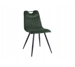 Jedálenská stolička ORFE, manšestrová zelená Fjord 79/čierna matná
