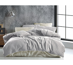 Francúzske mušelínové obliečky svetlosivé 220x200