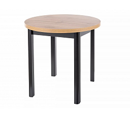 Jedálenský stôl ADAM, Dub artisan / Čierna