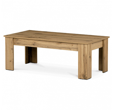 Konferenčný stolík 120x60x45 cm, laminátová doska a nohy, 3D dekor dub wotan Konferenčný stolík 120x60x45 cm, laminátová doska a nohy, 3D dekor dub wotan
