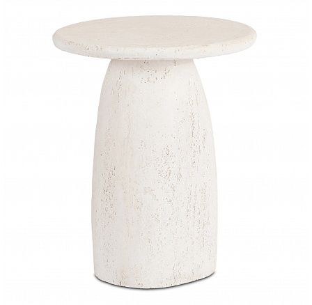 Stolík REES 49 cm Krémová/Béžová Moderná Stolík REES 49 cm Krémová/Béžová Moderná
