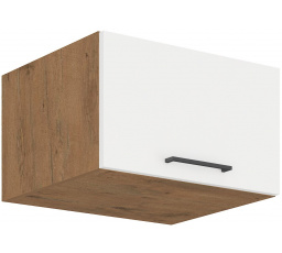Horná skrinka VIGO - 60 NAGU-36 1F, Dub Lancelot / Biely lesk