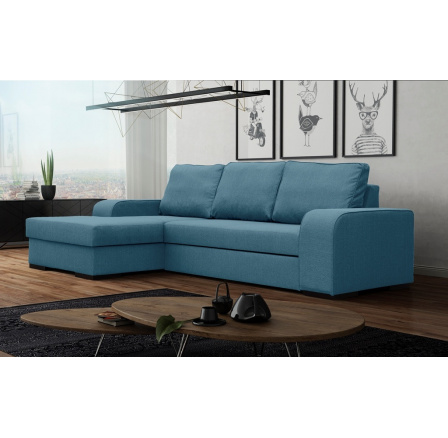 Rohová sedacia súprava Frogo L modrá