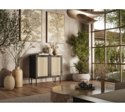 Komoda JUTA 100, čierna matná