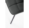 Jedálenská stolička K332 VELVET, Sivý Bluvel 14/Čierna