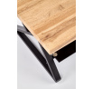 Konferenčný stôl XENA, čierny/prírodný dub
