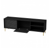 Tv komoda BULLET RTV-1 RTV 180, čierna/zlatá