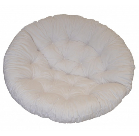 Vankúš na stoličku papasan 100 cm biely