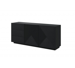 Komoda Asha 167, matná čierna