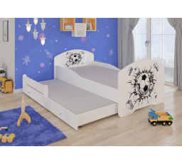 Manželská posteľ s matracom PEPE II BALL 160x80 White