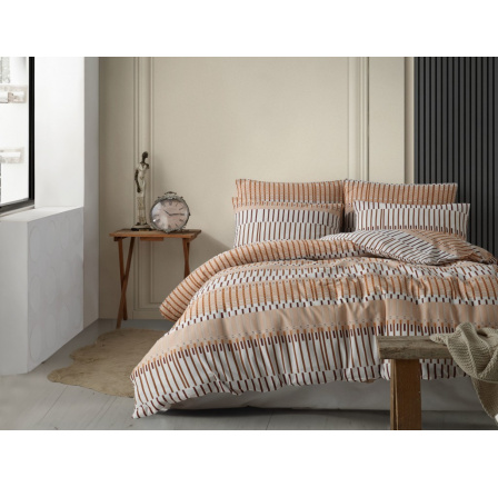 Bavlnená obliečka na vankúš Miranda hnedá