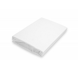 Jersey prestieradlo EXCLUSIVE biele 180x200 dvojlôžko