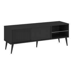 Televízny stolík BARCELONA RTV 135 1D, Čierna/Čierna