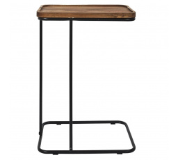 Pomocný stolík Meleto akácia/ čierny