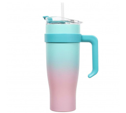 Termohrnček Miami Tie-Dye modrý/ružový