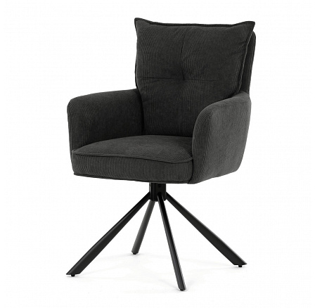 Jídelní židle, šedá, manšestrová látka, HC-X1128 GREY2 Jídelní židle, šedá, manšestrová látka, HC-X1128 GREY2