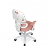 Dětská židle, výškově nastavitelná, růžová síťovina, KA-K1063 PINK