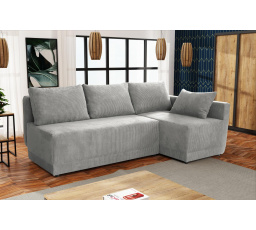 Rohová sedacia súprava Neklan P svetlosivá