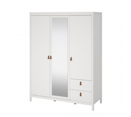 Šatní skriňa REAL 659, Biela
