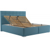 Posteľ Borja 180x200, azúrová