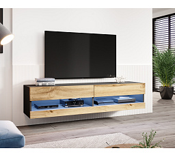 TV komoda VIGO NEW 180, čierna / dub wotan