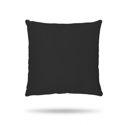 Bavlnená obliečka na vankúš čierna 45x60