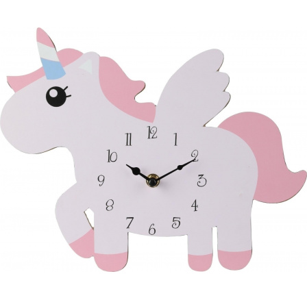 Hodinky Jednorožec ružové s bielym uchom