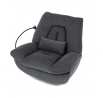 Polohovacie kreslo, elektrické zabudované ovládanie, siva, látka, TV-7089 GREY2