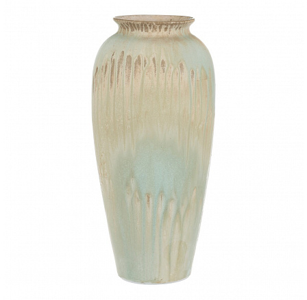 Váza keramická - tvar amfora, 40 cm, béžovo-zelená Váza keramická - tvar amfora, 40 cm, béžovo-zelená