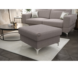 Taburet čalúnený MALIBU 70 x 70 cm - sivá