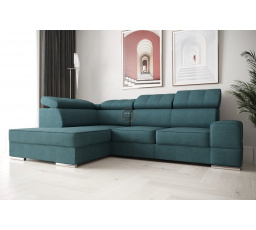 Rohová sedacia súprava ROYAL I 260×185 - morská zelená, ľavá