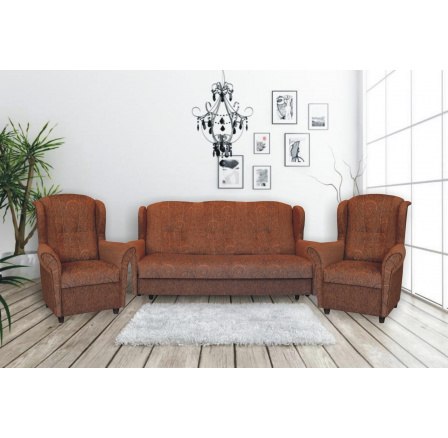 Sedacia súprava Agata MAX 3F+1+1 hnedá