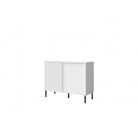 Komoda Michel R4 2d, biela/biele lamely