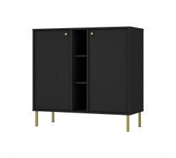 Komoda Tomila 822/2, čierny grafit