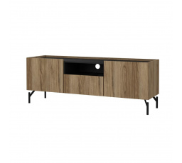 TV komoda Bertil 202, dub catania/čierny mat
