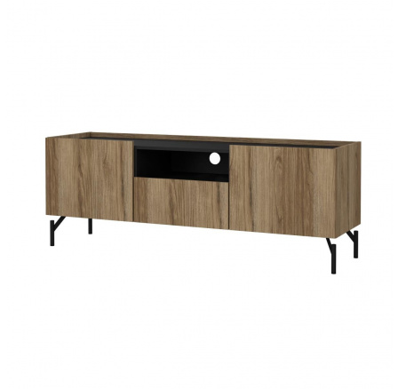 TV komoda Bertil 202, dub catania/čierny mat