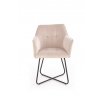 Jedálenská stolička K377, béžový zamat