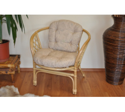 Vankúš na kreslo Bahama béžová zvýraznenia