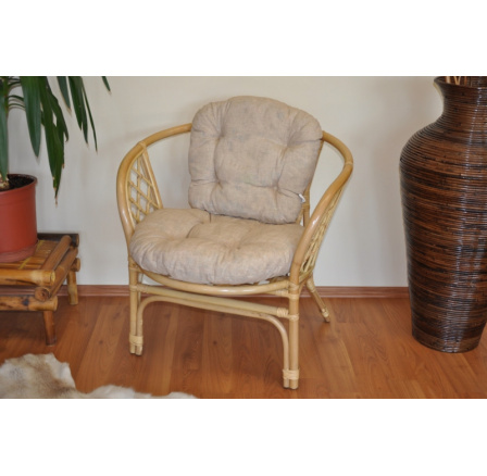 Vankúš na kreslo Bahama béžová zvýraznenia