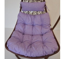 Poduška na závesnú hojdačku Margarita - látka fialový melír