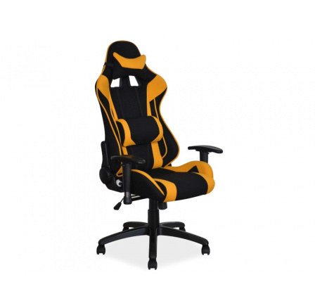 Kancelárska stolička VIPER, čierna/žltá