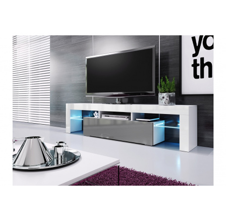 moderná TV skrinka Vera 158 cm - Grafitový lesk moderná TV skrinka Vera 158 cm - Grafitový lesk