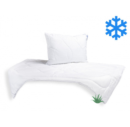 SET Prikrývka Aloe Vera 140x200cm zimná 1300g + Vankúš UNICO AloeVera 70x90cm 900g