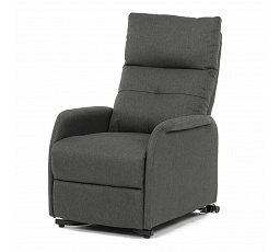 Kreslo polohovacie, elektrické, sivá látka.