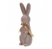 Zajíc - figurka na postavení, semiš, mix 2 barev, cena za 1 ks