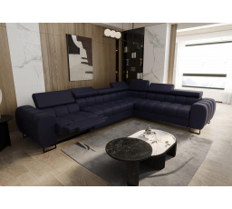 Rohová sedacia súprava ASPEN MAX, relax prírodná koža priemer 30x260 cm - prírodná koža - voliteľná farba, pravá