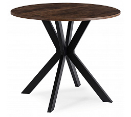 Stôl LAUREN 80 cm Dub Rustikálny/Čierny
