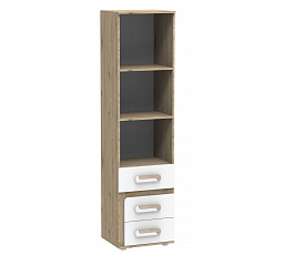 Regál APETITO 05, Dub/Biela